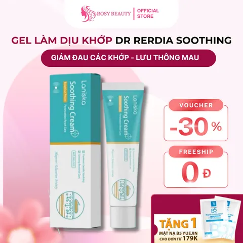 Gel Làm Dịu Dr Rerdia Soothing Gel Giúp Thư Giãn Vùng Cơ Khớp, Chiết Xuất Nhân Sâm Nghệ Ngải Cứu 30g