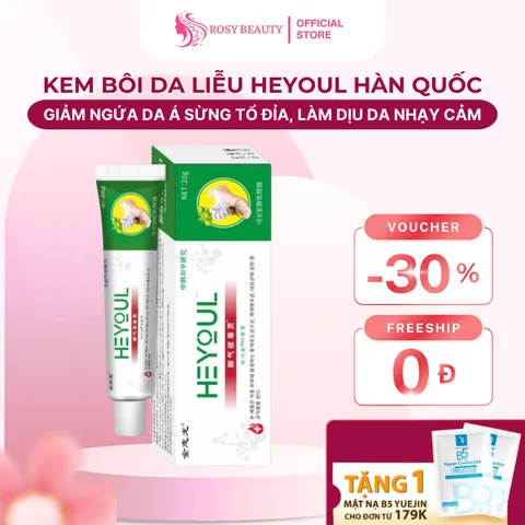 Kem Bôi Da Liễu Heyoul Hàn Quốc, Hỗ Trợ Giảm Ngứa Da Á Sừng Tổ Đỉa, Làm Dịu Da Nhạy Cảm 20g