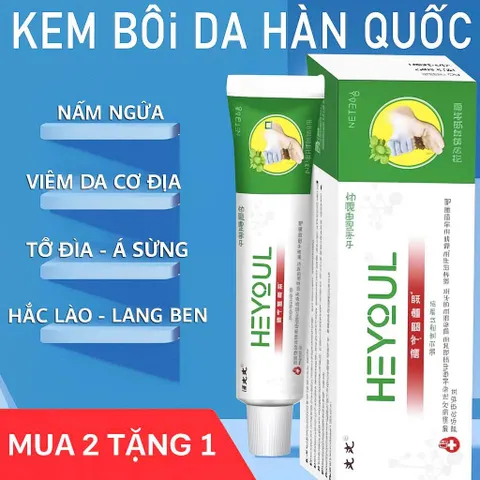 Kem Bôi Da Liễu Heyoul Hàn Quốc, Hỗ Trợ Giảm Ngứa Da Á Sừng Tổ Đỉa, Làm Dịu Da Nhạy Cảm 20g