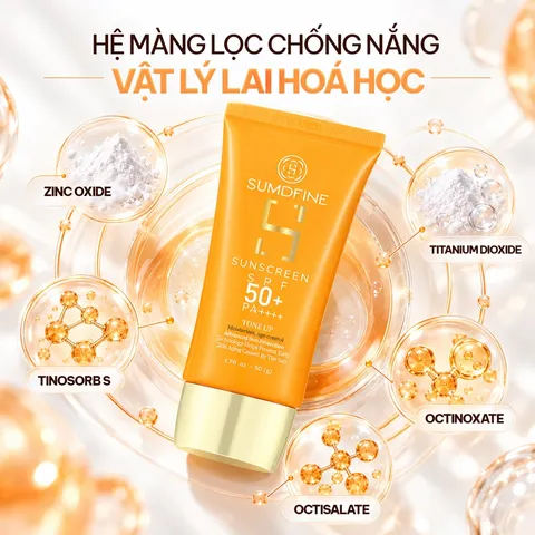 Kem chống nắng nâng tông Sumdfine Sunscreen SPF 50 PA+++