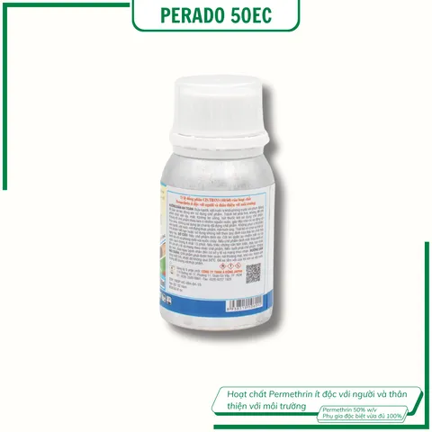 Perado 50ec 100ml chai nhôm thuốc diệt Muỗi permethrin (chính hãng) Thế Hệ Mới Tẩm Màn Nhúng Mùng phòng trừ ruồi nhặng gián kiến bọ chét mòng mạt ve rận ghẻ trong gia dụng và y tế