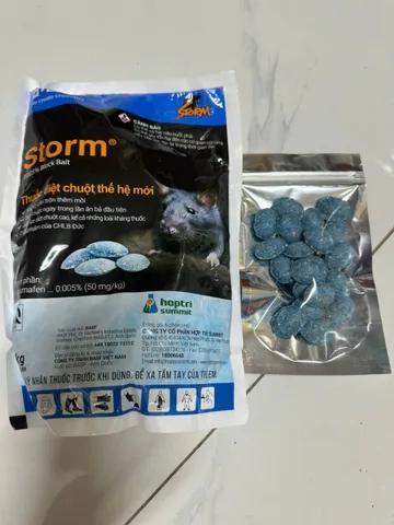  Storm gói 10 viên, 20 viên, Thế Hệ Mới kiểm soát chuột sau 2-5 ngày sử dụng kiểm soát cho nhà kho xưởng đồng ruộng an toàn hiệu quả tốt
