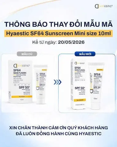 Kem Chống Nắng Hyaestic Skin Fusion SF64 Sun And Pollution Protector SPF50+ 10ml