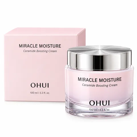 Kem dưỡng ẩm Ohui Miracle Moisture Ceramide Boosting Cream bản đặc biệt tăng dung tích 100ml 