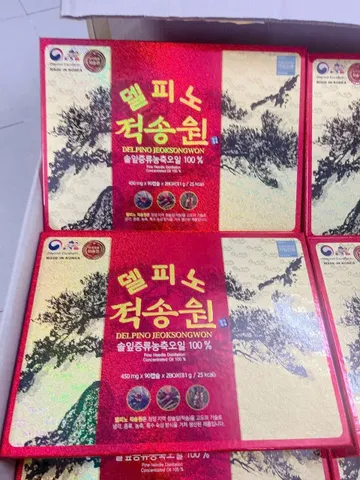 Tinh Dầu Thông Đỏ Hàn Quốc DEL PINO JOEK SONG WON Hộp 180 Viên