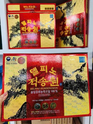 Tinh Dầu Thông Đỏ Hàn Quốc DEL PINO JOEK SONG WON Hộp 180 Viên