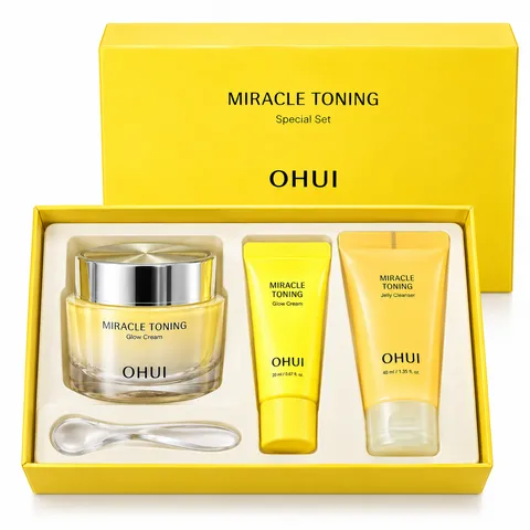 Set kem dưỡng da căng bóng Ohui Miracle Toning Cream Glow Cream Special