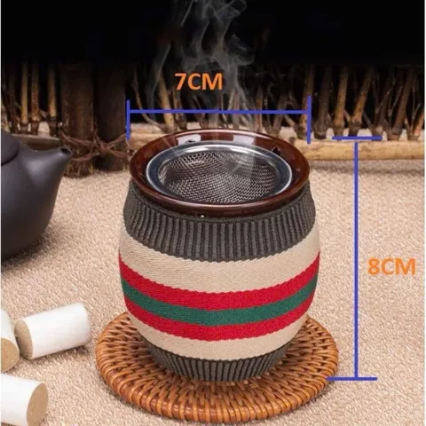 Cốc xông ngải cứu- cốc phù dương kèm Bao Thổ Cẩm 3 CÔNG DỤNG: MASSAGE, CỨU NGẢI, CẠO GIÓ.