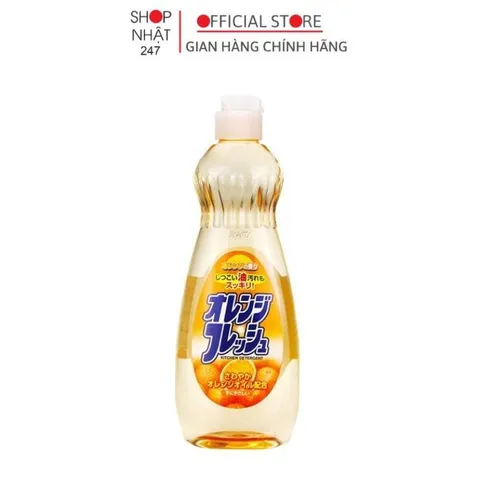 Chai nước rửa bát chén hương cam 600ml nội địa Nhật Bản