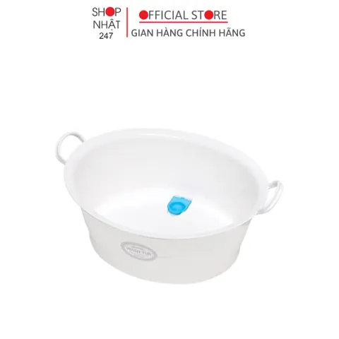 Chậu nhựa tròn rửa chân tay, giặt quần áo đa năng Inomata 12 lít nội địa Nhật Bản - Inomata