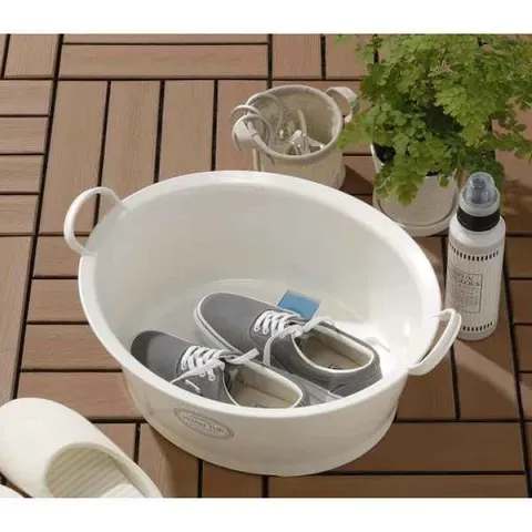 Chậu nhựa tròn rửa chân tay, giặt quần áo đa năng Inomata 12 lít nội địa Nhật Bản - Inomata
