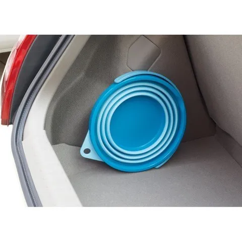 Xô mềm gấp gọn cao cấp Nakaya 7.8L màu xanh dương - Nội địa Nhật Bản