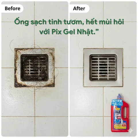 Chai thông tắc đường ống cống thông tắc bồn cầu bồn rửa bát 800g nội địa Nhật Bản - Nakaya