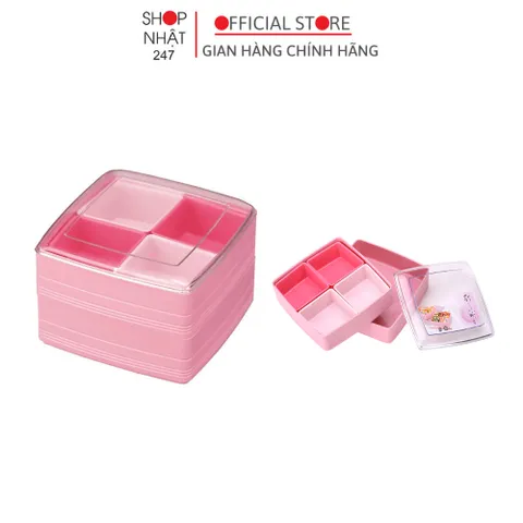 Hộp hai tầng chia ngăn , hộp đựng cơm văn phòng tiện lợi Nội địa Nhật Bản - Kokubo