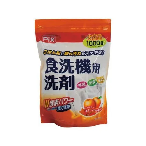 Bột rửa chén Lion Chemical PIX dùng cho máy rửa chén dung tích lớn 1000g Nội địa Nhật Bản