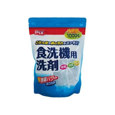 Bột rửa chén Lion Chemical PIX dùng cho máy rửa chén dung tích lớn 1000g Nội địa Nhật Bản