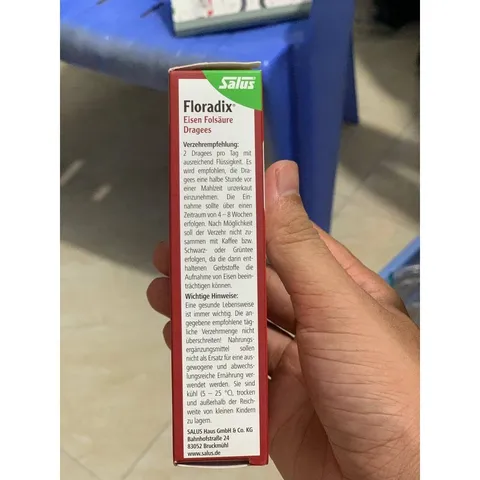 Viên sắt hữu cơ Floradix Salus - Hộp 84 viên
