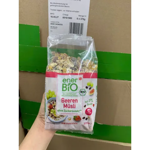 Ngũ cốc yến mạch trái cây ENER BIO - 375G