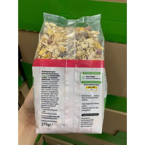 Ngũ cốc yến mạch trái cây ENER BIO - 375G
