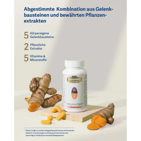 Viên uống xương khớp Glucosamin +1750Mg  BELNUTRIS - Lọ 60 Viên