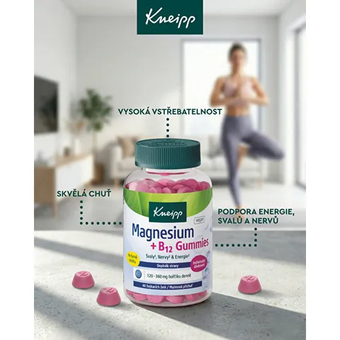 Kẹo Magnesium + B12 Gummi Kneipp 60V