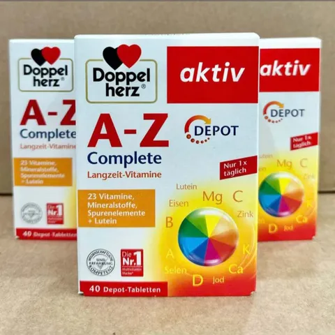 Viên uống vitamin tổng hợp Doppelherz A-Z Depot bổ sung vitamin và khoáng chất thiết yếu cho cơ thể - Hộp 40 viên