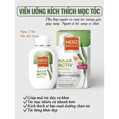 Dưỡng mọc tóc Merz Spezial dùng được cho mẹ sau sinh - Lọ 120v