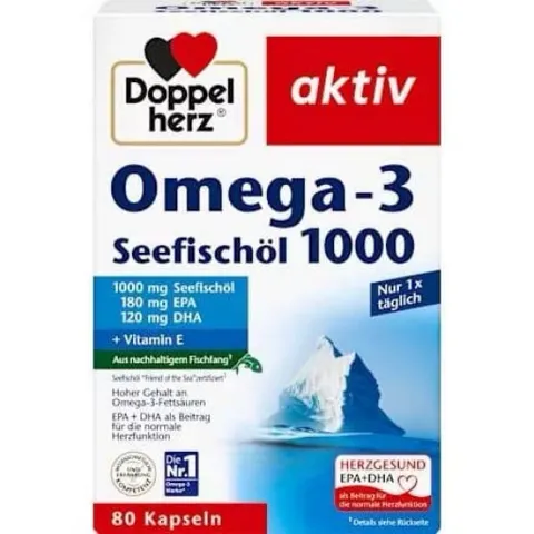 Dầu cá Omega 3 Seefischol 1000mg của Đức 80v
