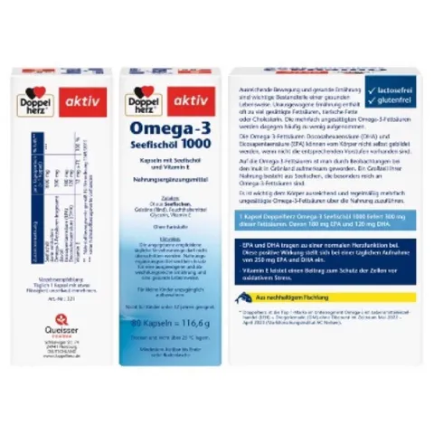 Dầu cá Omega 3 Seefischol 1000mg của Đức 80v