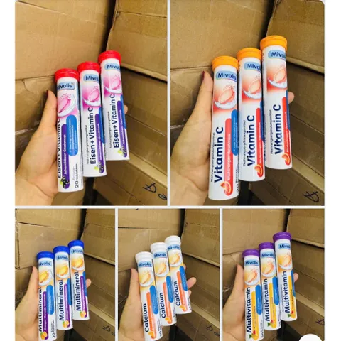 Viên sủi Mivolis Đức ống 20 viên  [Date mới]