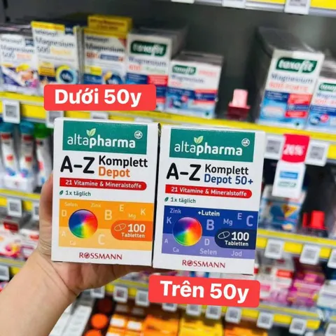 Vitamin tổng hợp A-Z Altapharma - bổ sung vi chất cho cơ thể khoẻ mạnh - Lọ 100v