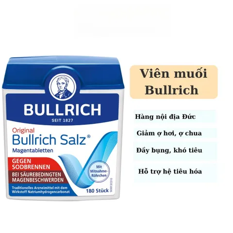 Viên uống trào ngược dạ dày BULLRICH SALZ,giảm ợ hơi, ợ chua, hộp 180 viên