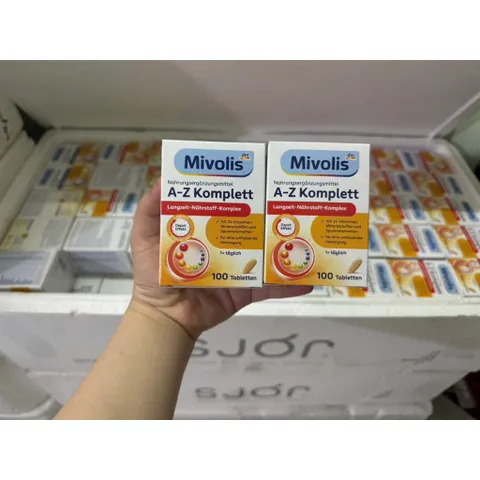 Viên uống bổ sung Vitamin tổng hợp A-Z Mivolis Hộp 100 viên cho người dưới 50 ,trên 50 tuổi - Hàng Đức
