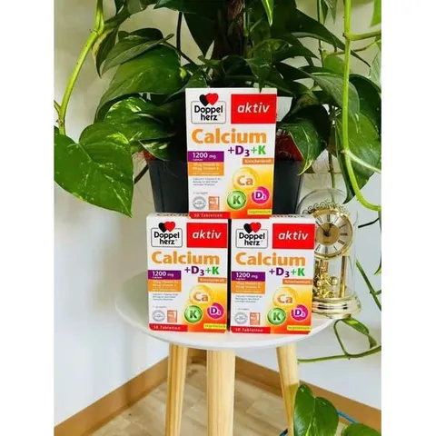 Viên uống bổ sung Canxi Calcium1200 D3+K Doppelherz hàng Đức - Hộp 30 viên