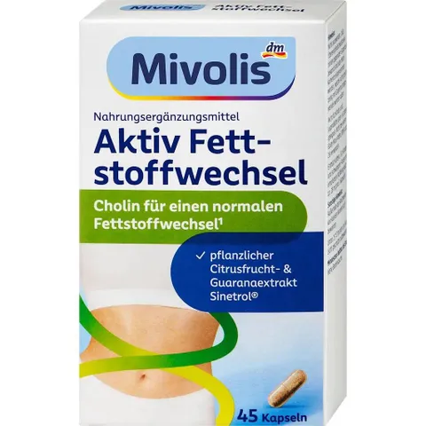 Viên uống giảm cân Aktiv Fett-Stoffwechsel Mivolis - 45V