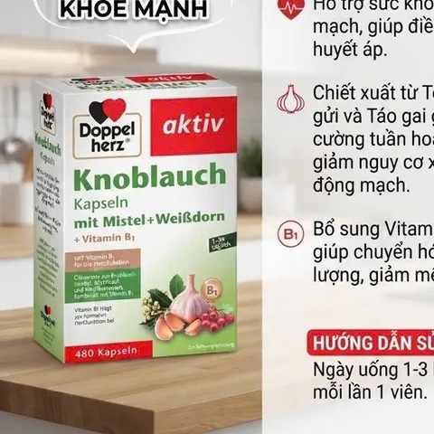 Viên tỏi Knoblauch xách Đức 480v