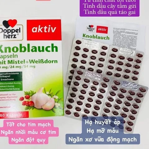 Viên tỏi Knoblauch xách Đức 480v