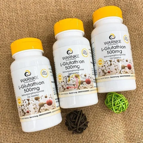 Viên uống trắng da Warnke L-Glutathione 500mg - Lọ 100 viên