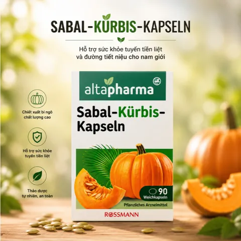 Viên uống bổ thận Altapharma Sabal Kurbis, hộp 90 viên 862739