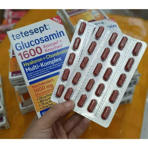 Viên uống Glucosamin 1650 Tetesept bổ xương khớp, giảm đau mỏi hộp 40 viên, nội địa Đức