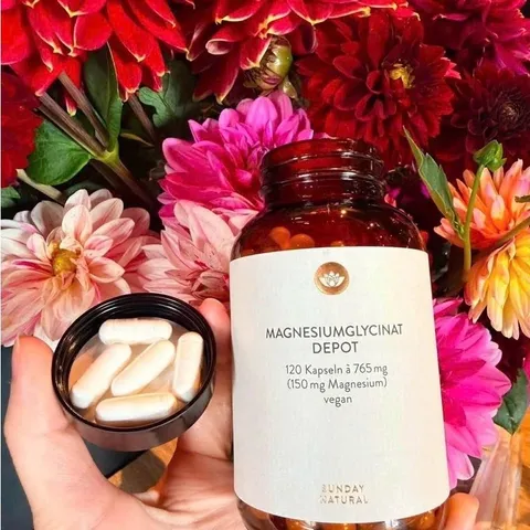 Magie hữu cơ Sunday Natural Magnesium Glycinat Depot 150 mg, 120 viên