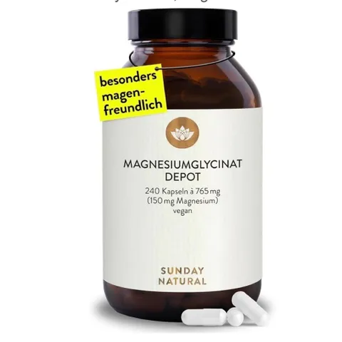 Magie hữu cơ Sunday Natural Magnesium Glycinat Depot 150 mg, 120 viên