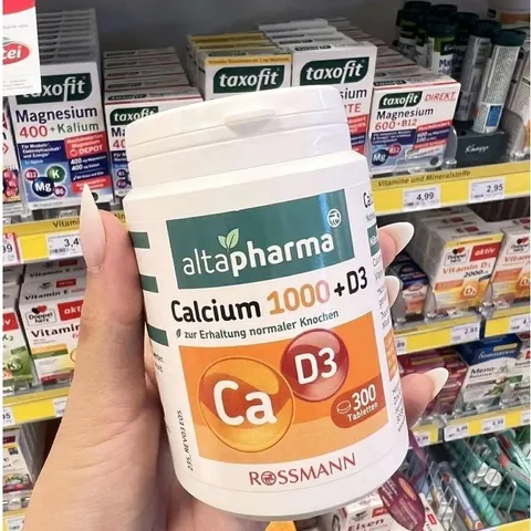 Calcium 1000+D3 Altapharma 300v Bổ sung Canxi VitaminD3 của Đức