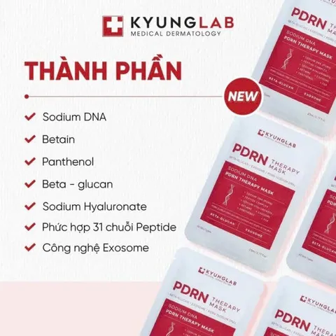 Set 10 Mặt nạ Kyung Lab PDRN Therapy Mask 23ml Hàn Quốc [hàng nhập khẩu full vat]