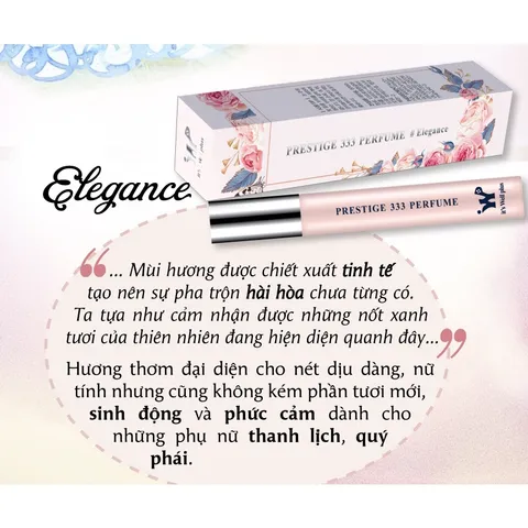 Bộ 3 Nước Hoa Nhỏ Gọn Tiện Lợi Mang Đi Du Lịch it's Well plus Prestige 333 (Dung tích: 9ml/Chai)