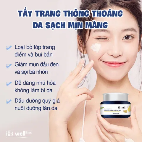Kem Tẩy Trang Mát Xa Dưỡng Sáng Da It's Well Plus  100ml