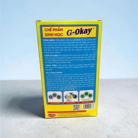 CHẾ PHẨM SINH HỌC G-OKAY CHỐNG TẮC NGHẼN,KHỬ MÙI HÔI HẦM CẦU,XỬ LÝ MÔI TRƯỜNG AO HỒ