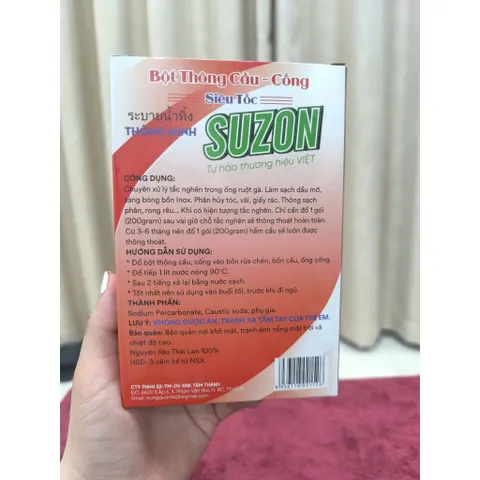 Bột Thông Cầu - Cống  Siêu Tốc Thông Minh  SUZON
