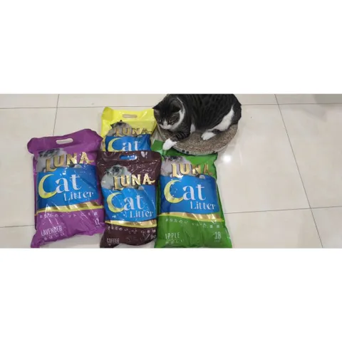 Tải 6 Túi Cát Mèo LUNA Cat Litter 9L - Cát Vệ Sinh Cho Mèo Khử Mùi, Vón Cục Siêu Nhanh