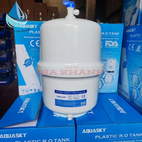 Bình áp nhựa máy lọc nước RO 3.2g kèm van phí 6